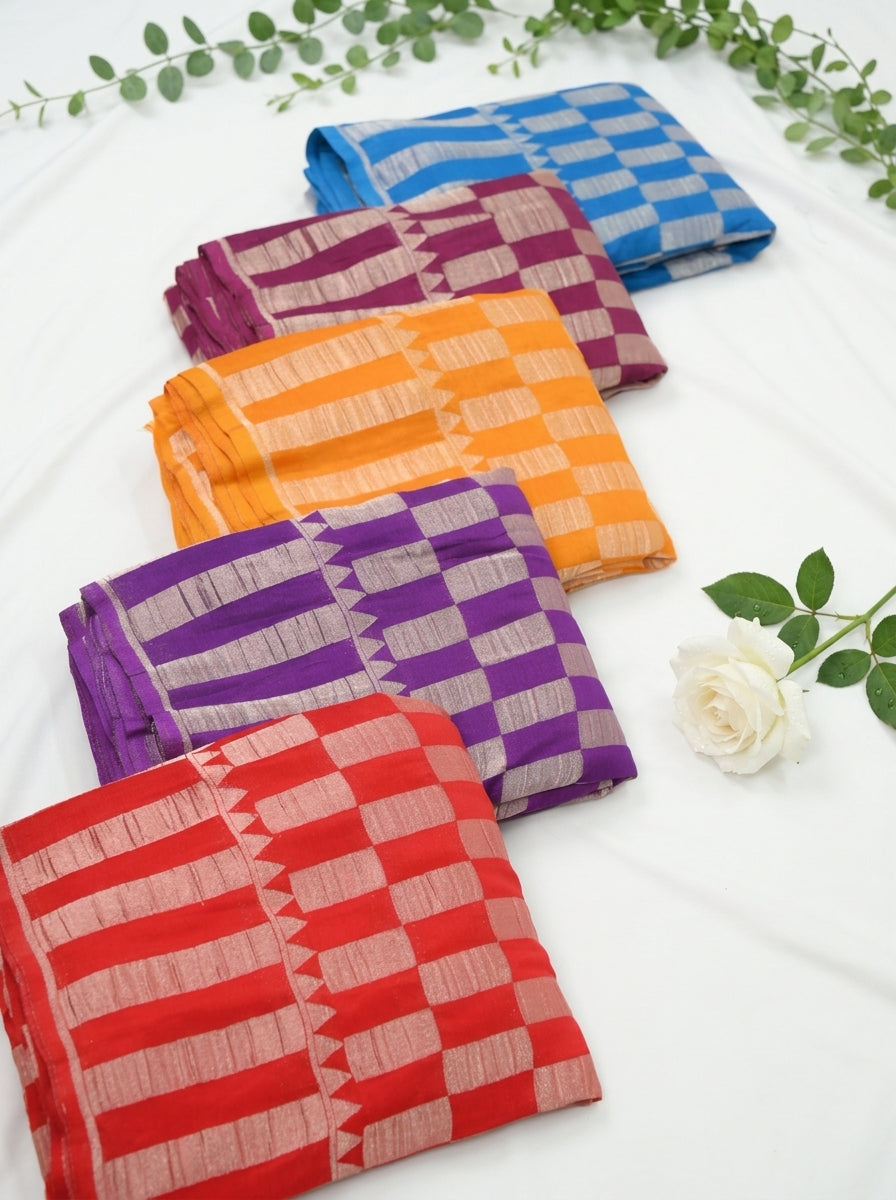 Chinnon Banaras Checks Weaving