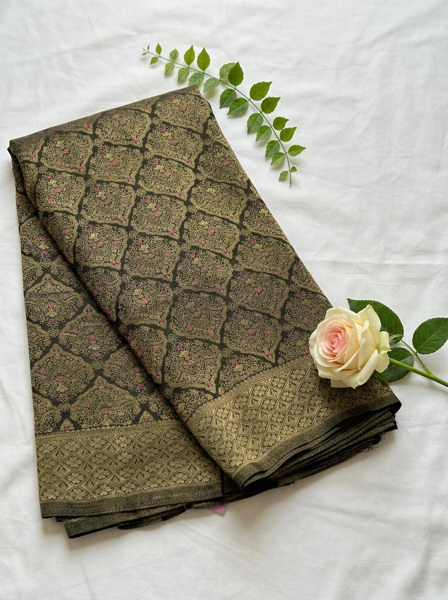 Chinnon Banaras Meenakari Saree