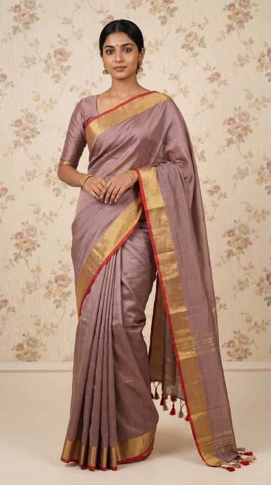 Linen Handloom Saree