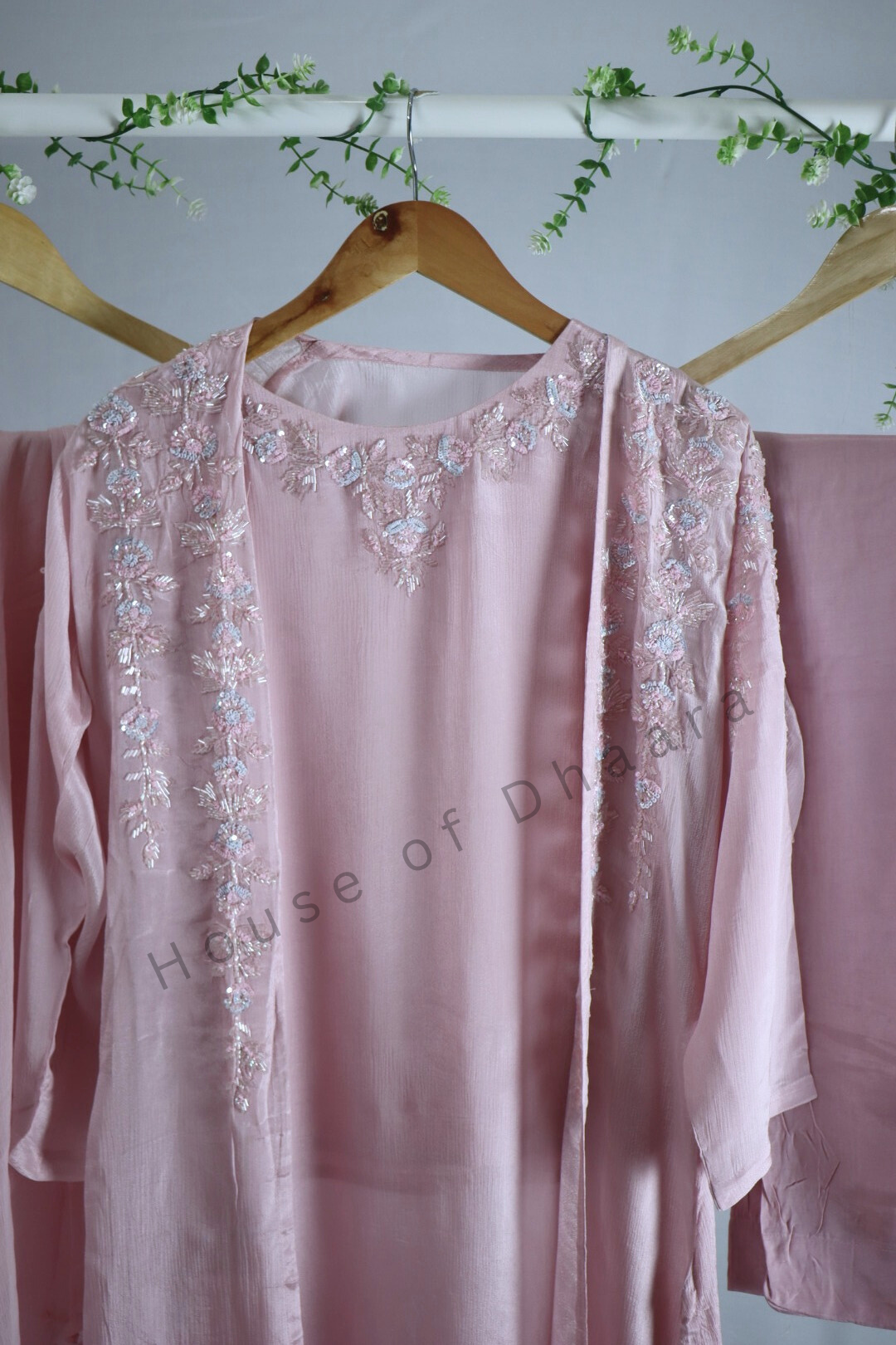 Light Lavender / Pink Designer Kurti Set