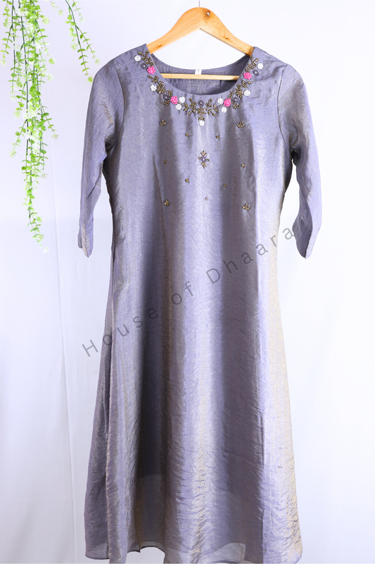 Light Purple Shimmer Kurti
