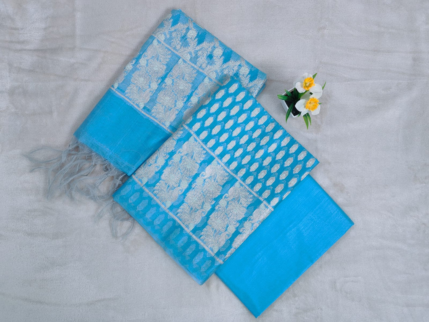 dress-blue-banarasi-pastel-material