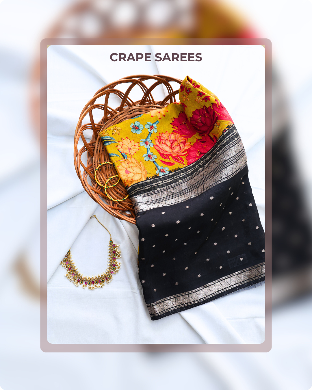Crape Sarees