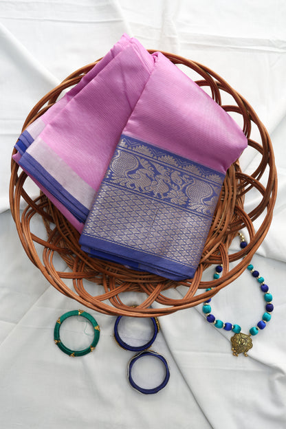 Lavender Mangalagiri Saree