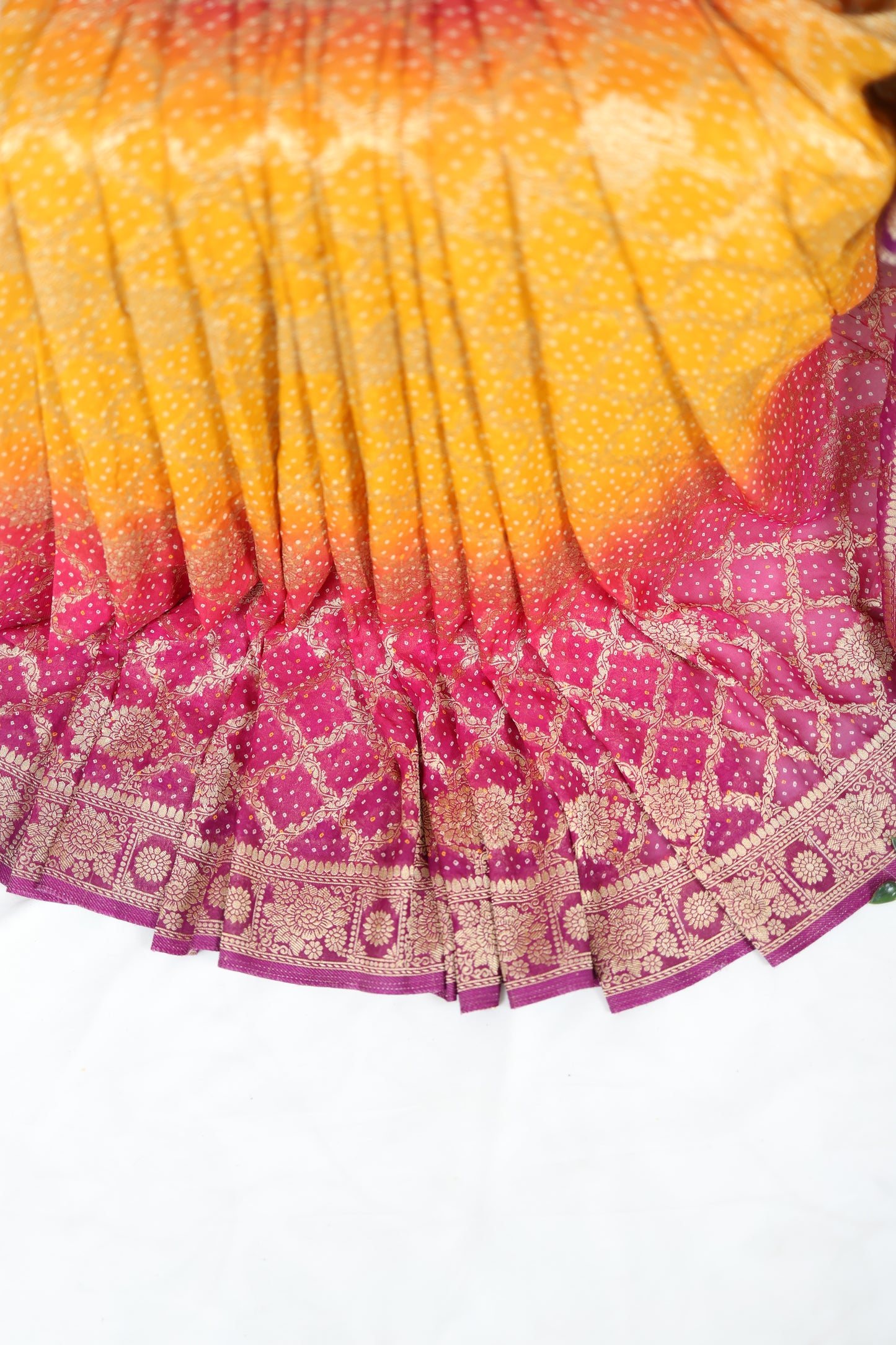 Magenta Pink Banarasi georgette