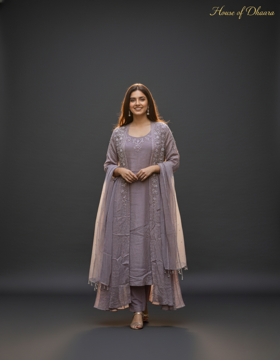 Light Lavender / Pink Designer Kurti Set