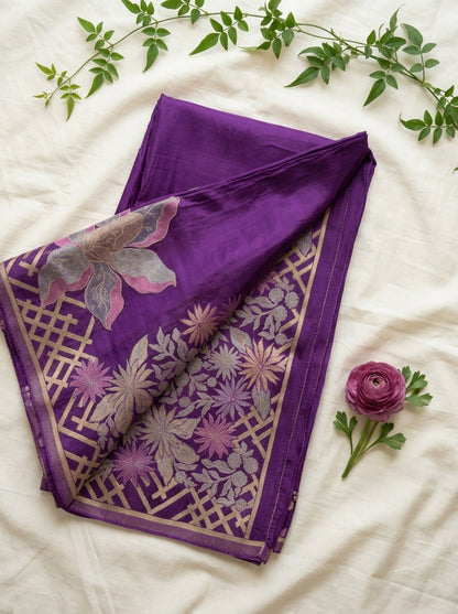 Banaras Mashru Crepe Saree