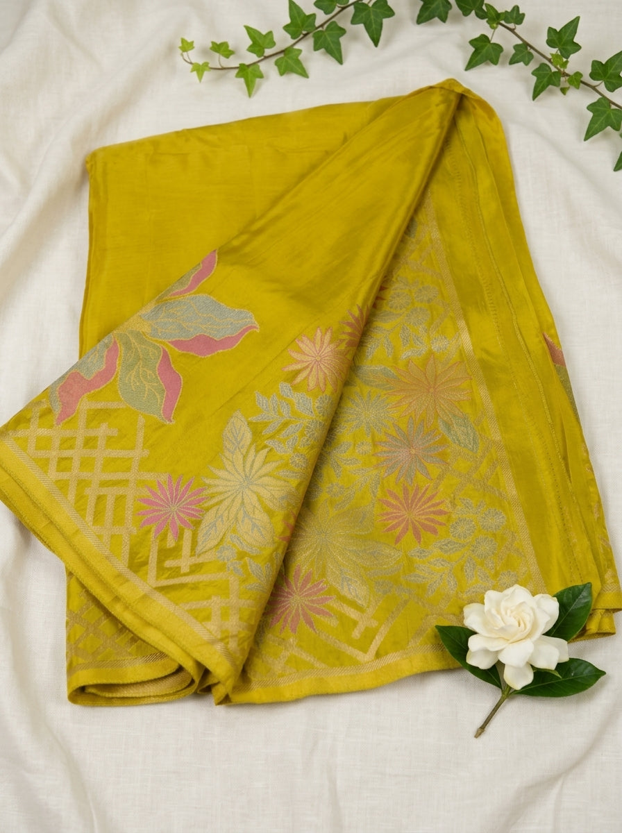 Banaras Mashru Crepe Saree