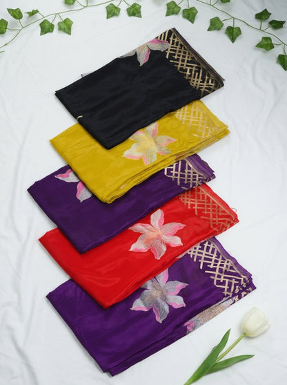 Banaras Mashru Crepe Saree