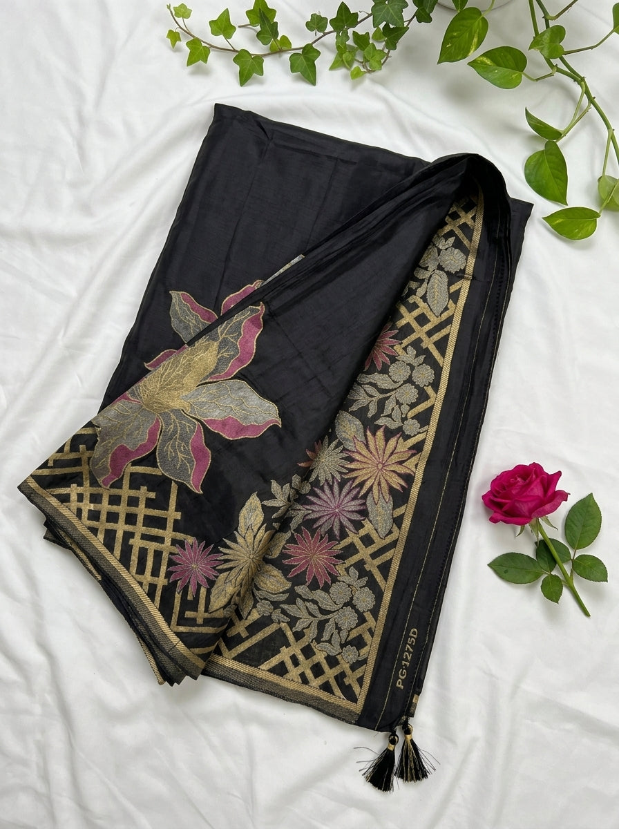 Banaras Mashru Crepe Saree