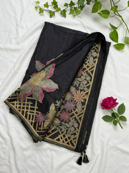 Banaras Mashru Crepe Saree