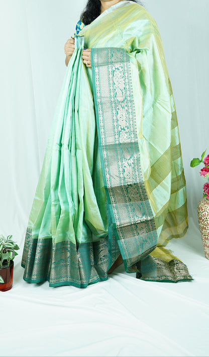 Green Mangalagiri Saree