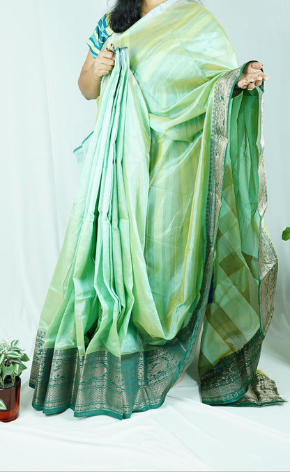 Green Mangalagiri Saree