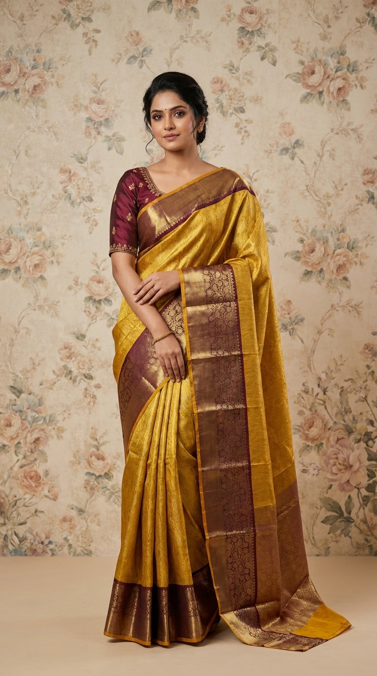 Kanchi pattu semi silk saree