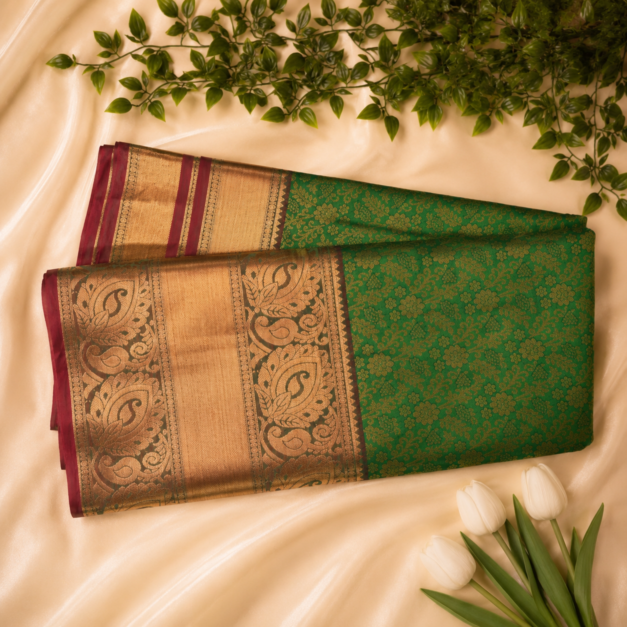 Kanchi pattu semi silk saree
