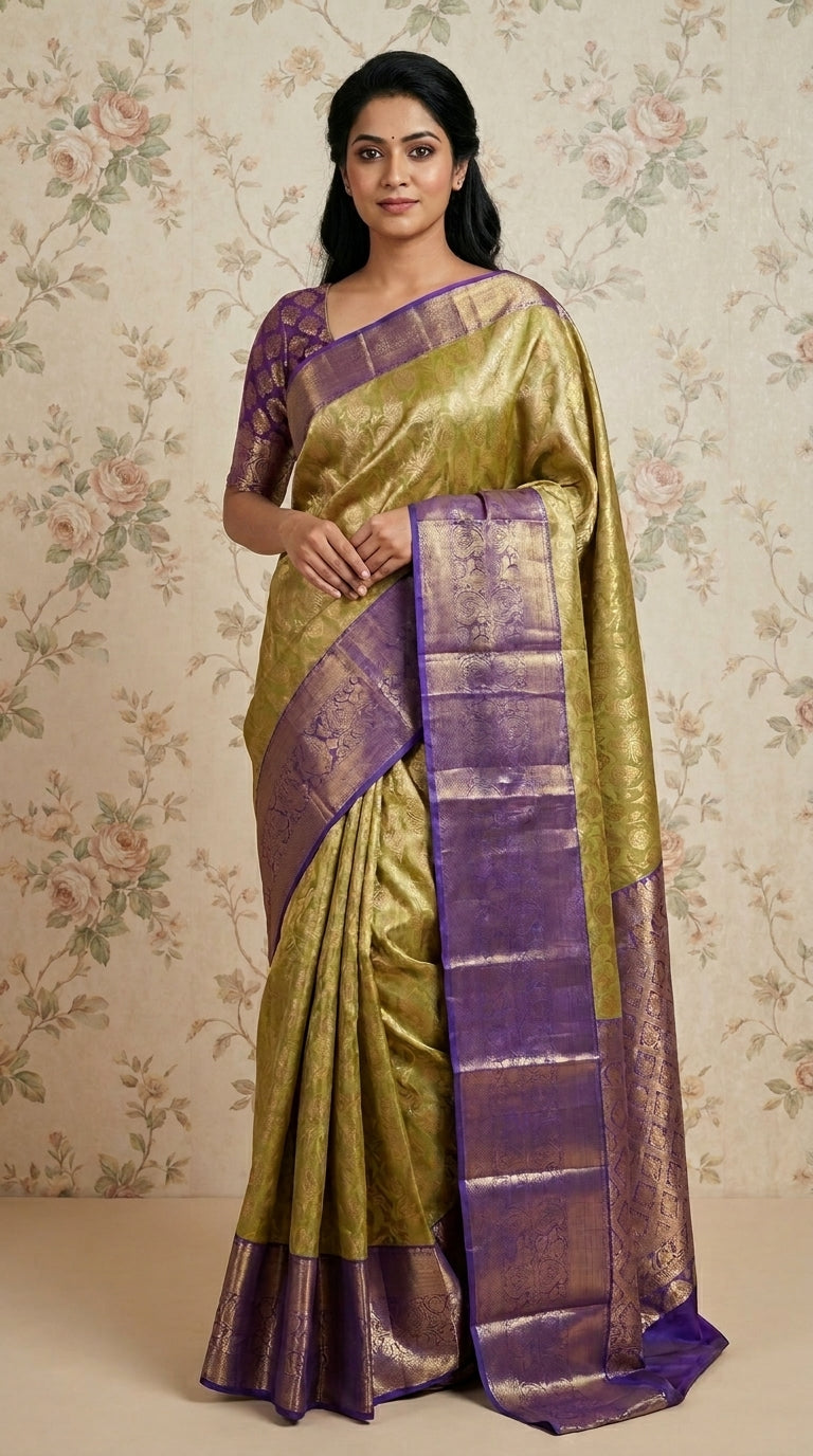 Kanchi pattu semi silk saree