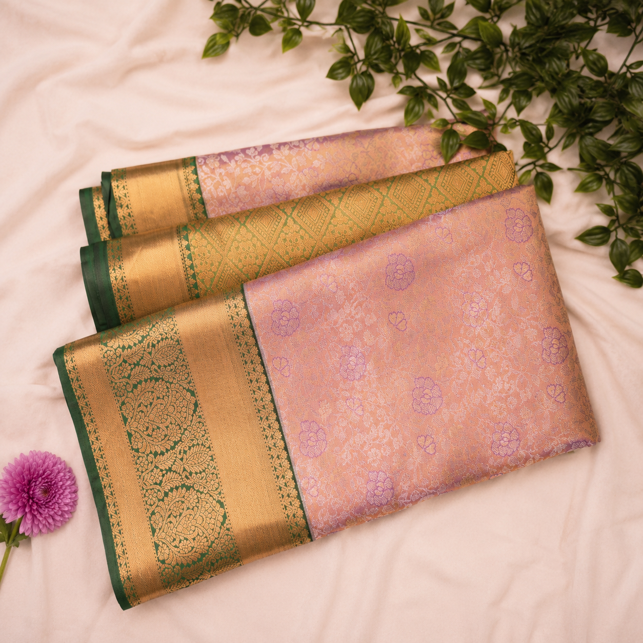 Kanchi pattu semi silk saree