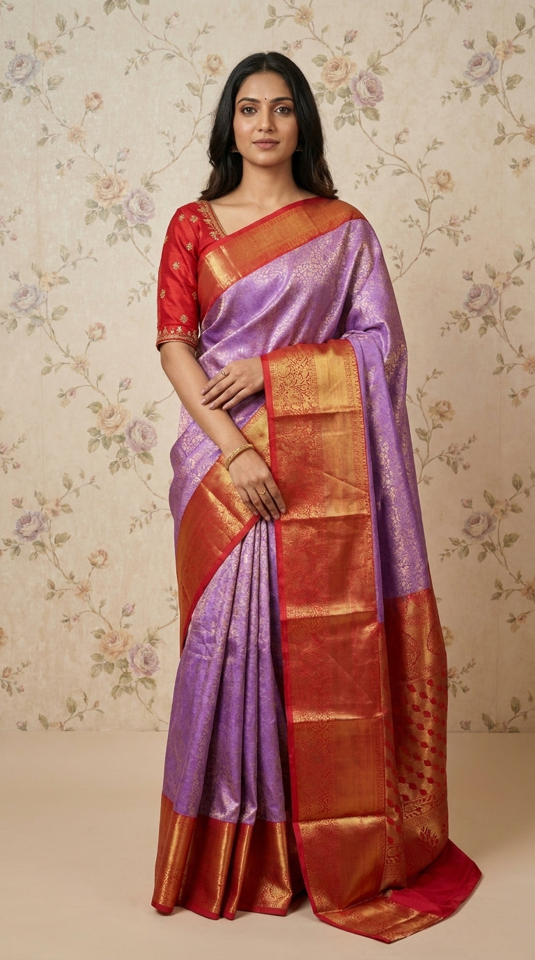 Kanchi pattu semi silk saree