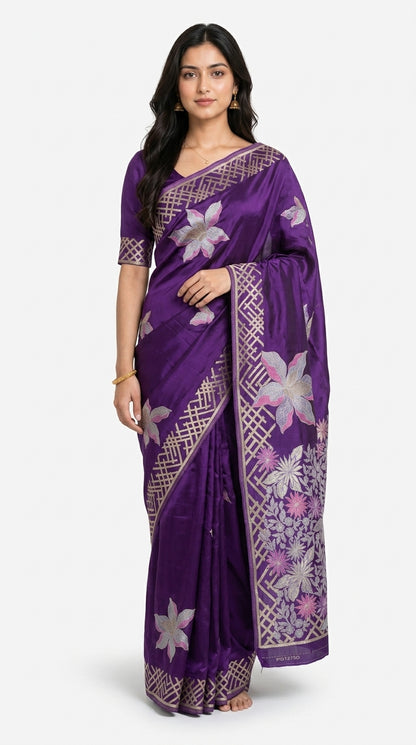 Banaras Mashru Crepe Saree