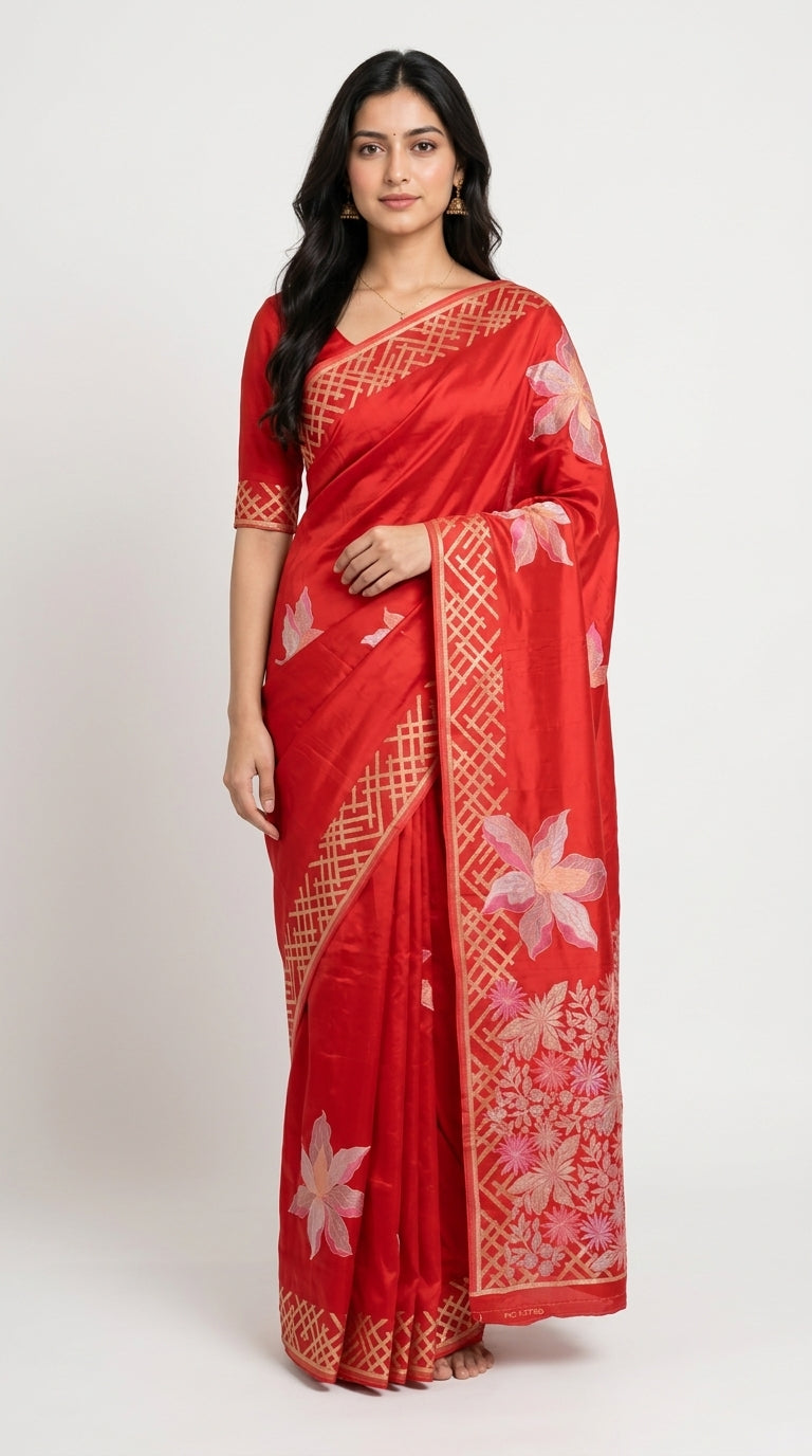 Banaras Mashru Crepe Saree