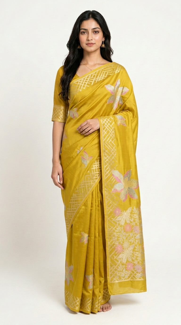 Banaras Mashru Crepe Saree
