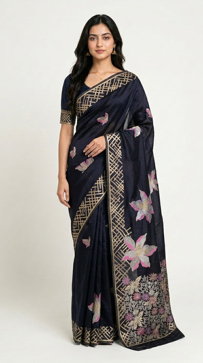 Banaras Mashru Crepe Saree
