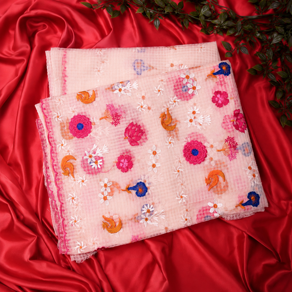 Pink Floral Embroidery