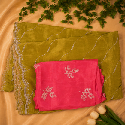 Soft Organza Tissue Designer Saree