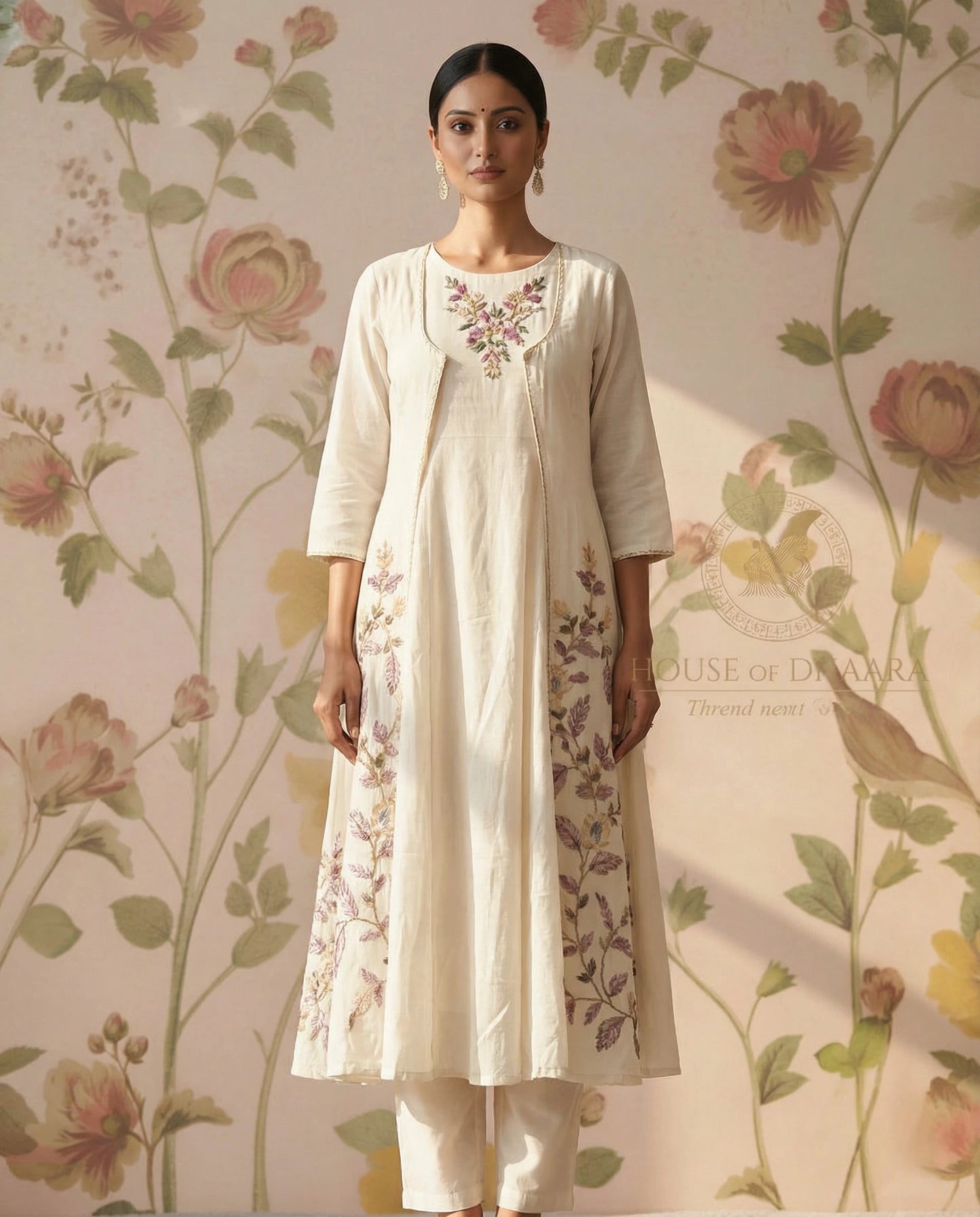 cotton-halfwhite-embroidery-3pc kurti set