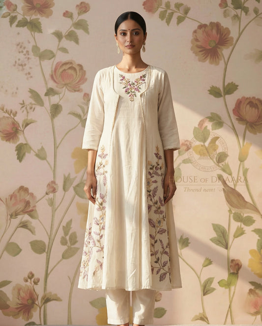 cotton-halfwhite-embroidery-3pc kurti set