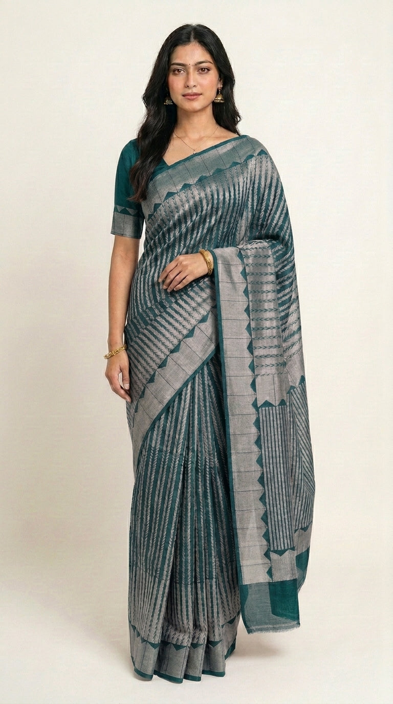 Chinnon Arrow Design Saree