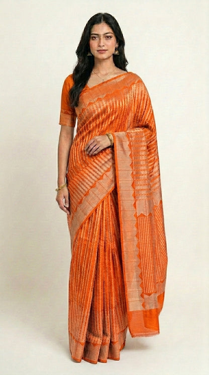 Chinnon Arrow Design Saree