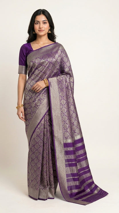 Chinnon Banaras Meenakari Saree