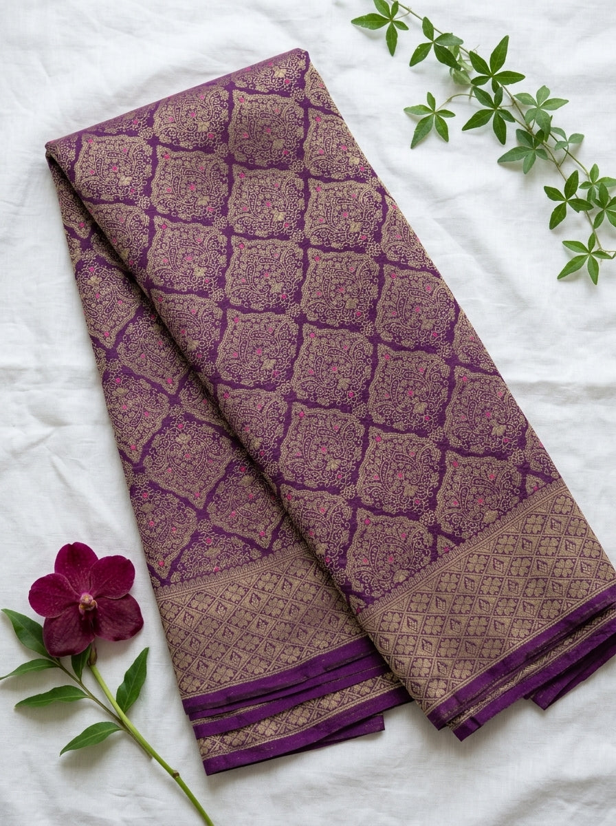 Chinnon Banaras Meenakari Saree