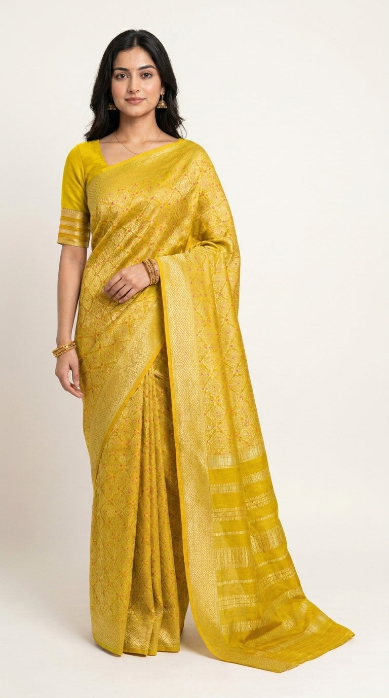 Chinnon Banaras Meenakari Saree