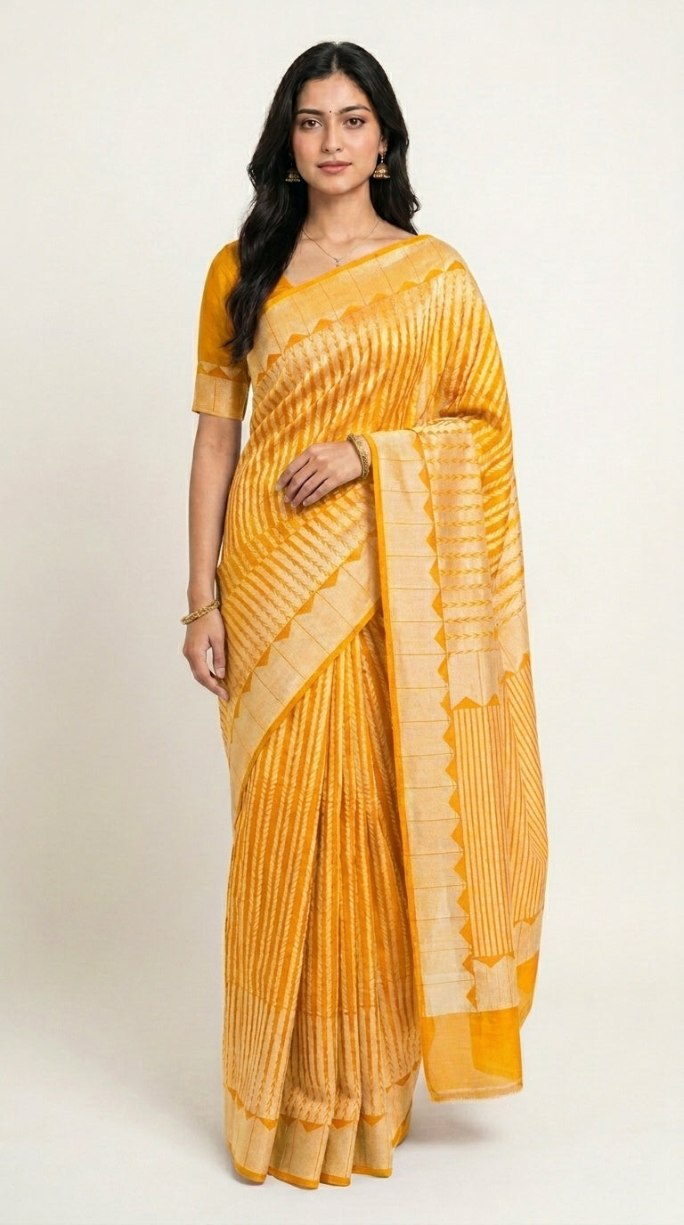 Chinnon Arrow Design Saree