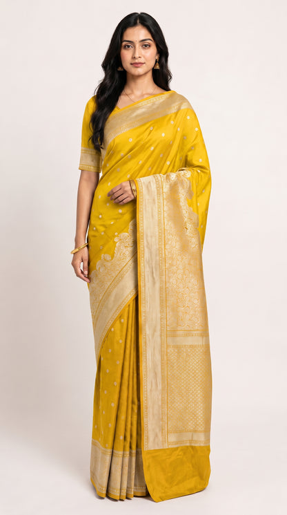 Chinnon Banaras Brocade Temple Weaving