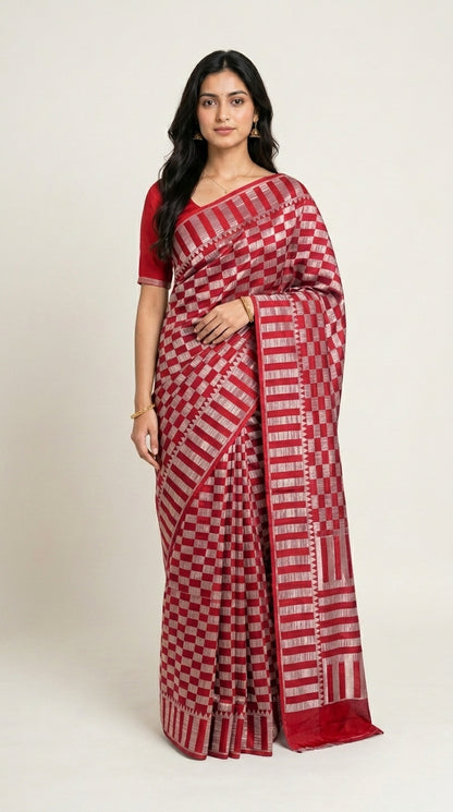 Chinnon Banaras Checks Weaving