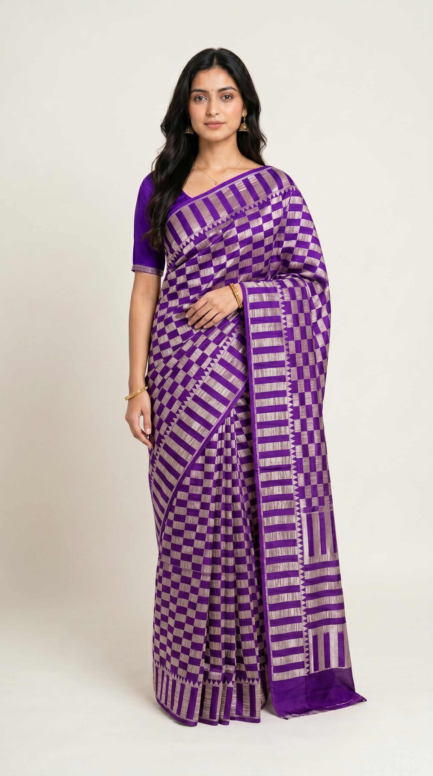 Chinnon Banaras Checks Weaving