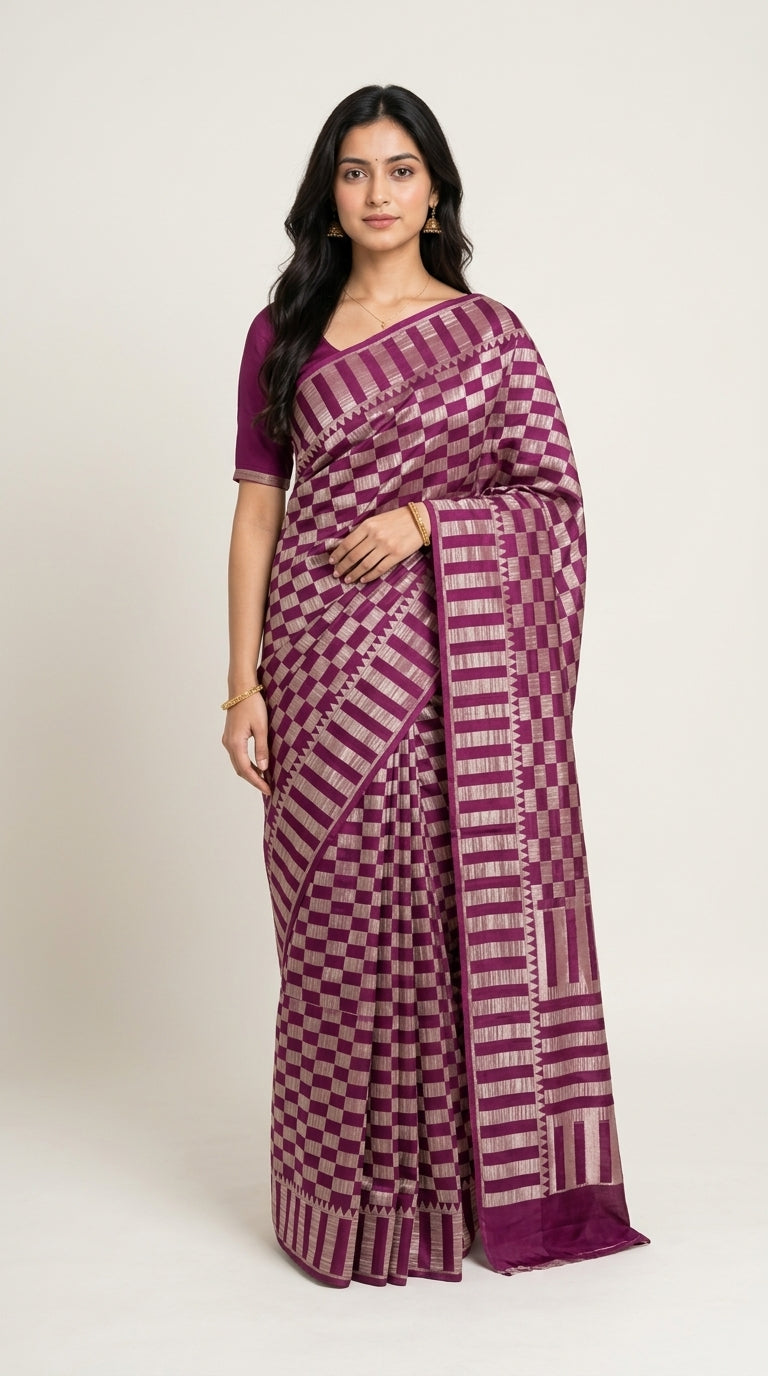 Chinnon Banaras Checks Weaving