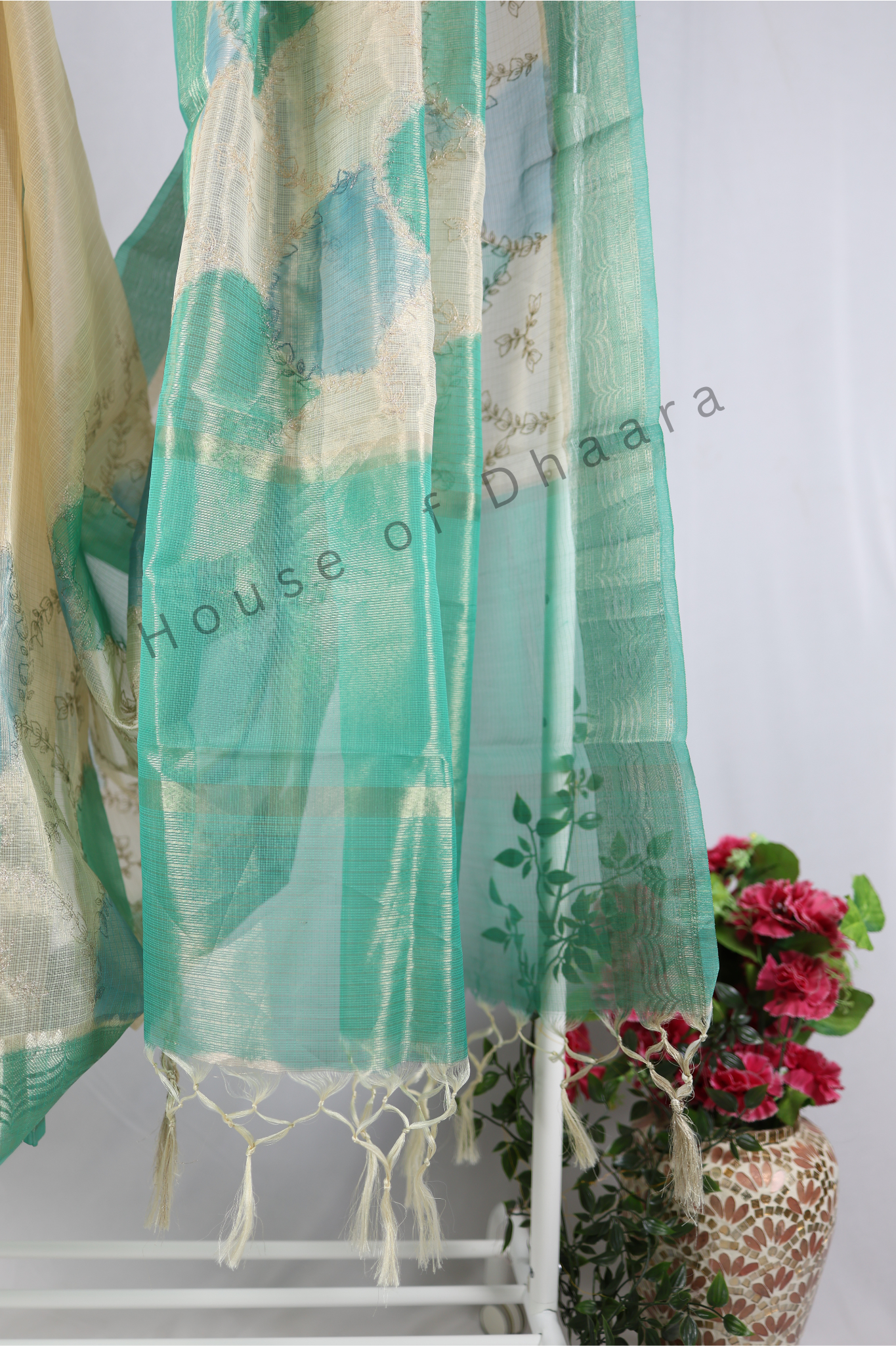 Half White & Blue - Kota Tissue