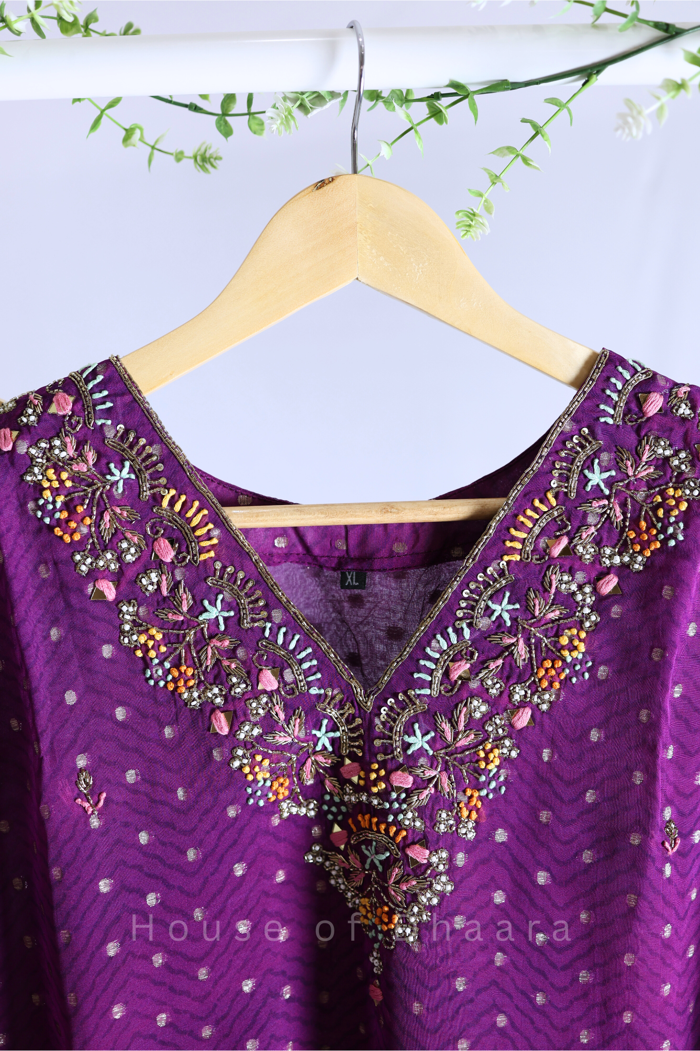Magenta Ombre Kurti Set