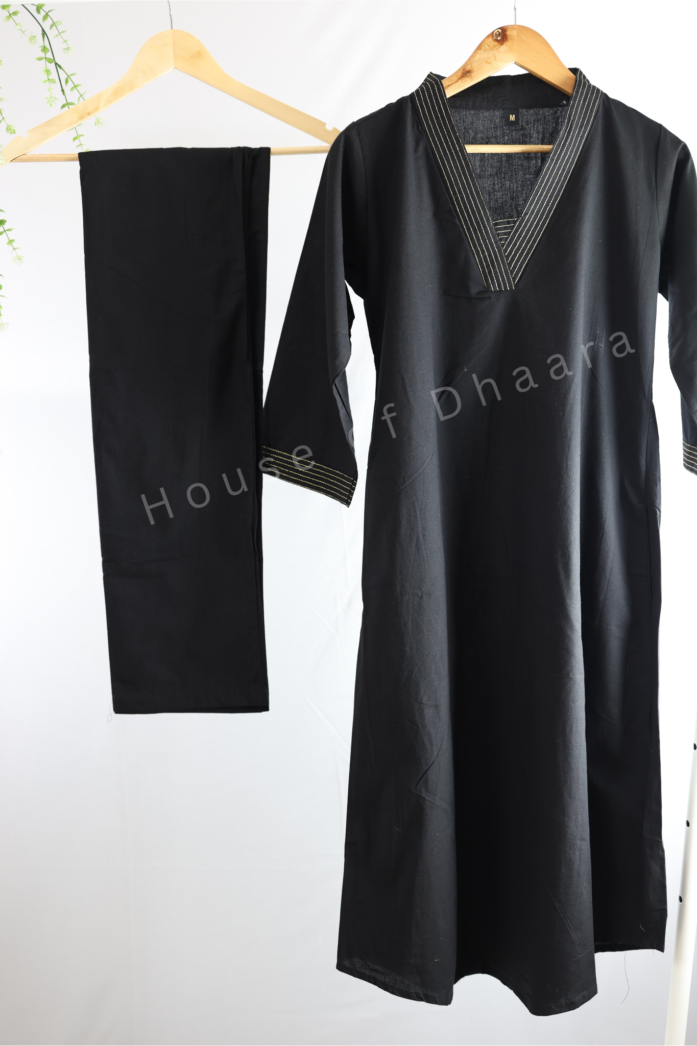 Plain Cotton Aline Co-ord Set