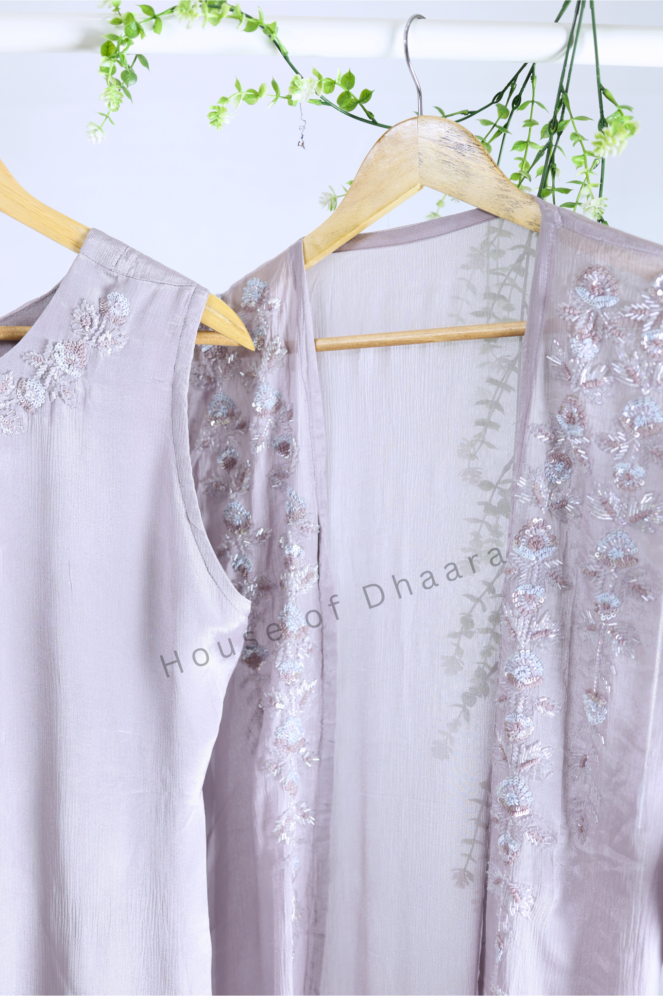Light Lavender / Pink Designer Kurti Set