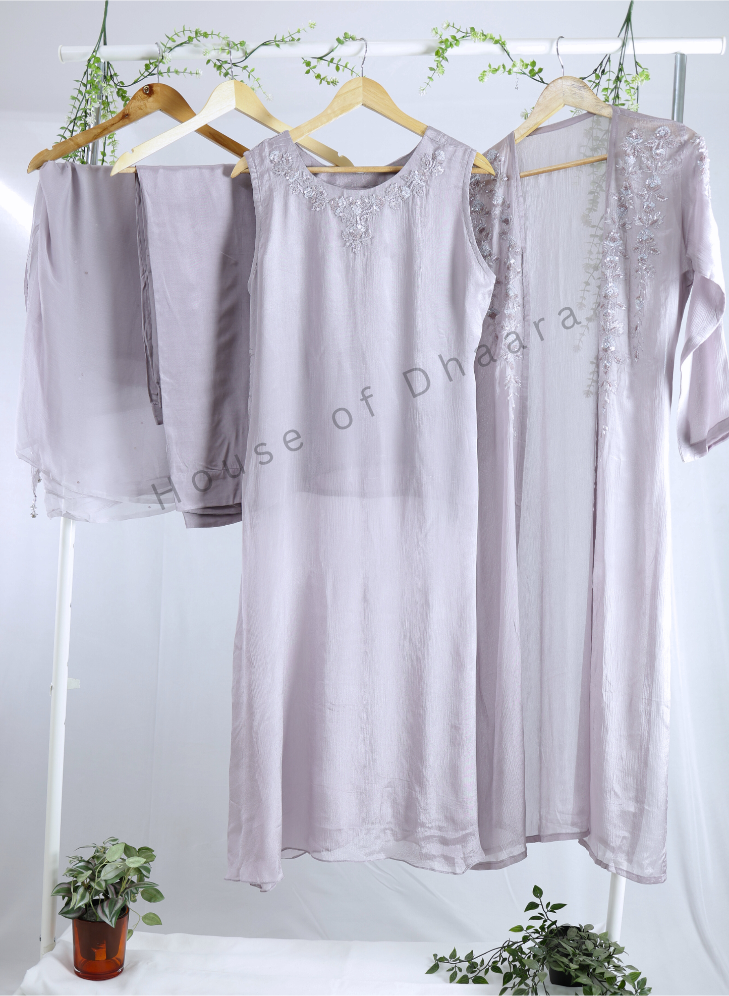 Light Lavender / Pink Designer Kurti Set