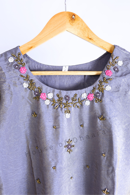 Light Purple Shimmer Kurti