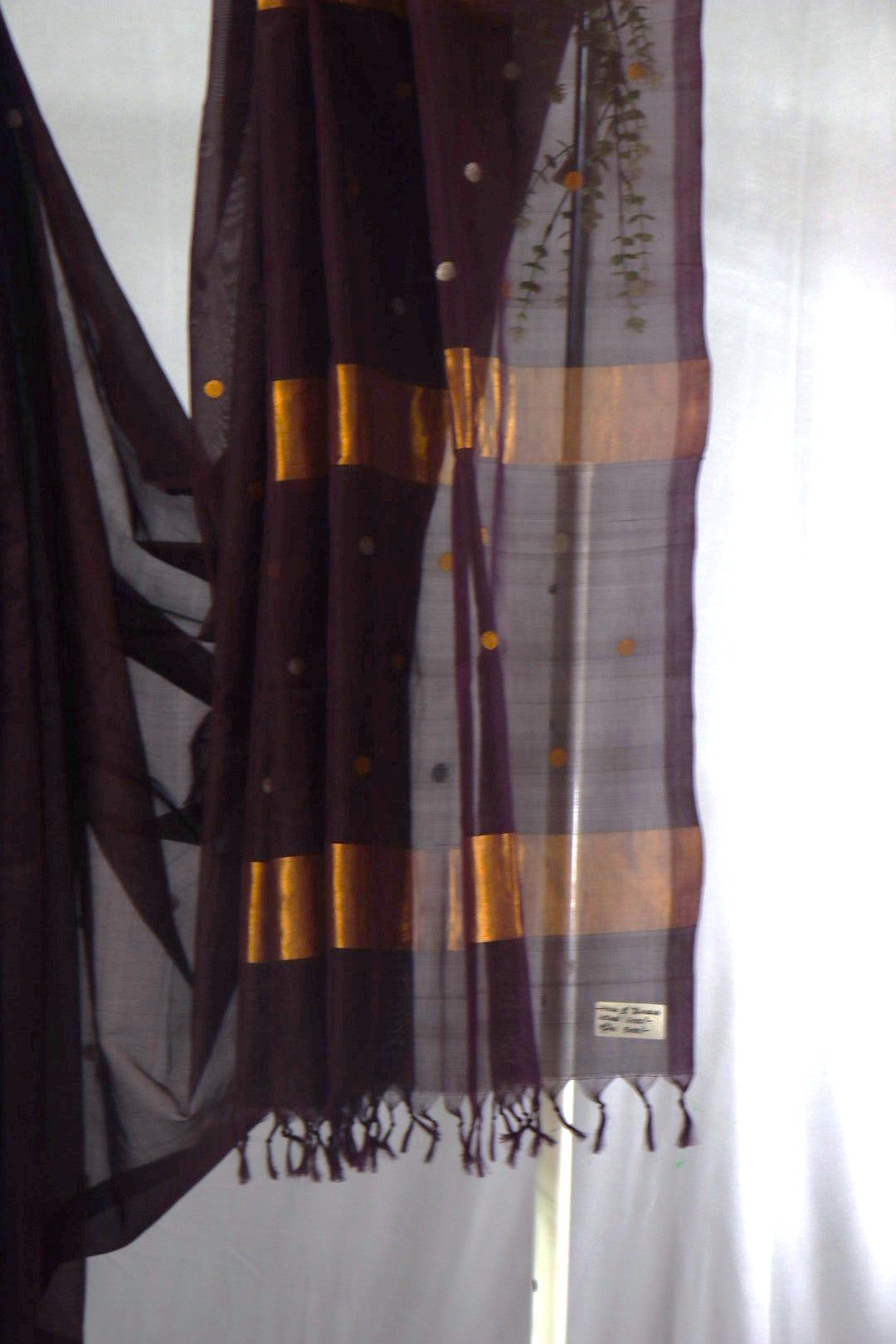 Brown Venkatagiri Pattu Saree