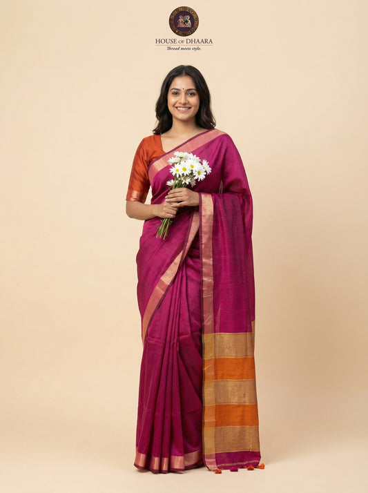 Linen Handloom Saree