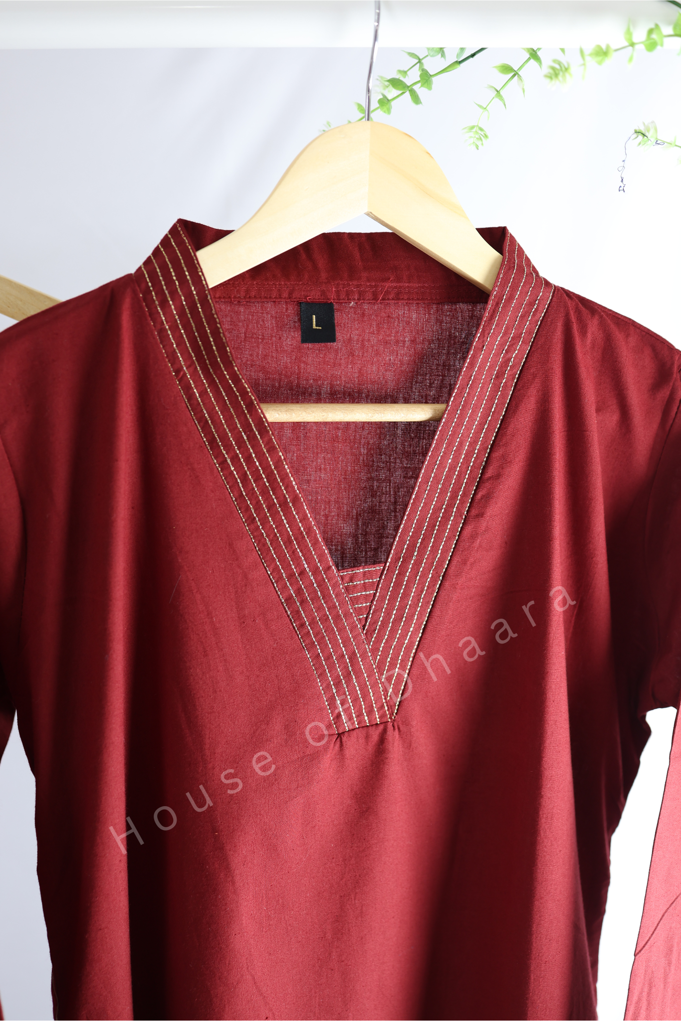 Plain Cotton Aline Co-ord Set