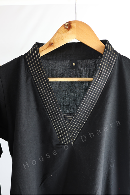 Plain Cotton Aline Co-ord Set